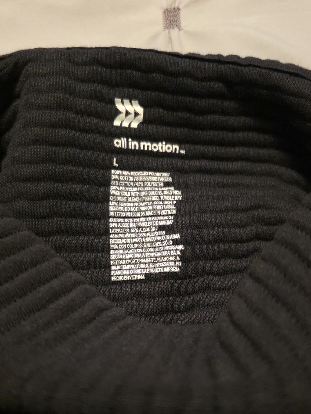 all in motion Black Women's Ribbed Sweatshirt Hoodie